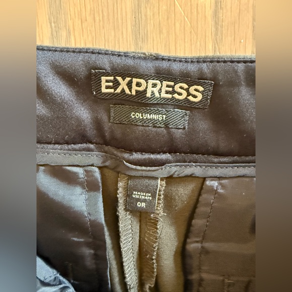 Express Columnist Olive Trousers with Black Stripe Detail - Picture 2 of 4